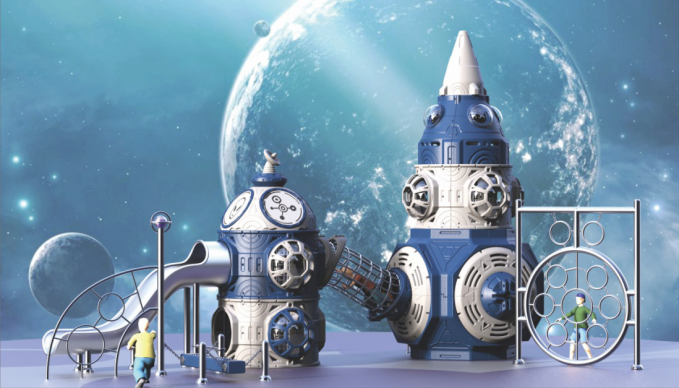 太空飞碟儿童滑梯