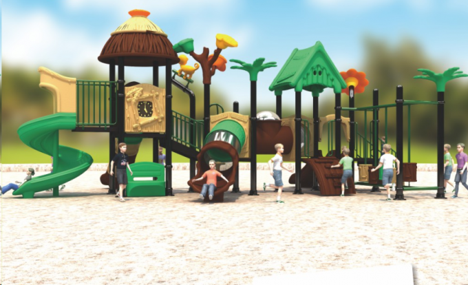 新款田园风儿童滑梯