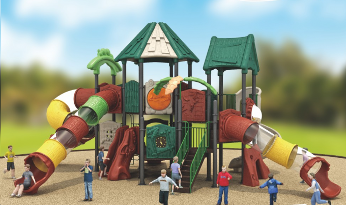 新款田园风儿童滑梯