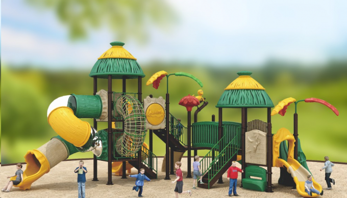 新款田园风儿童滑梯
