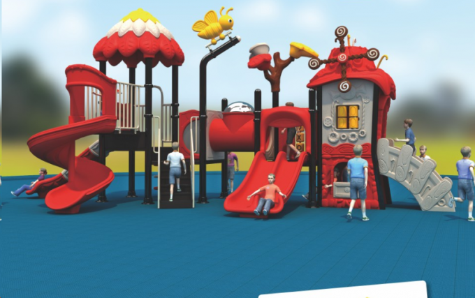 森林树屋儿童室外内滑梯