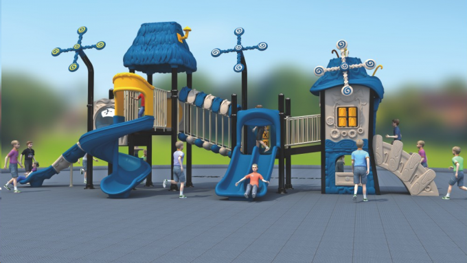 森林树屋儿童室外内滑梯