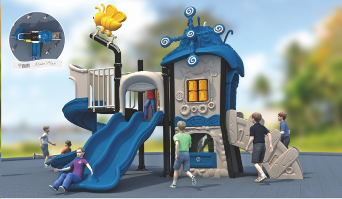 森林树屋儿童室外内滑梯