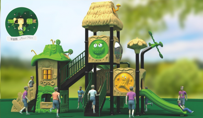 森林树屋儿童室外内滑梯