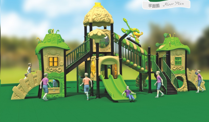 森林树屋儿童室外内滑梯