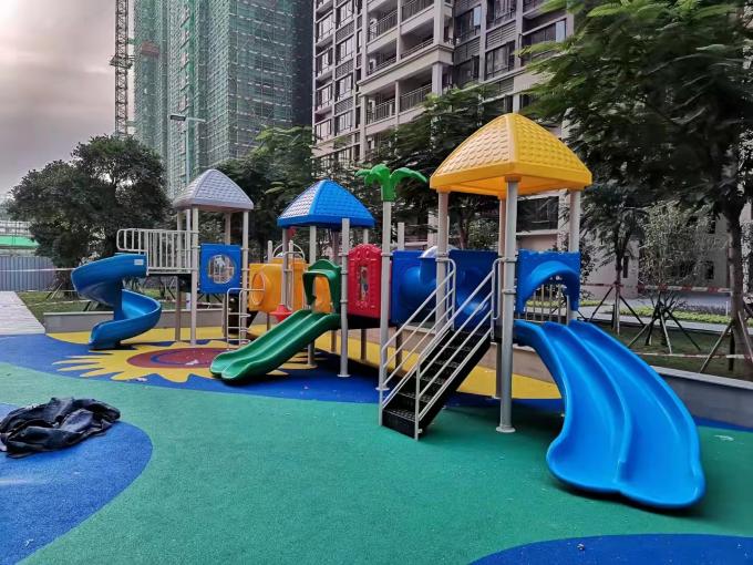 户外组合缤纷滑梯